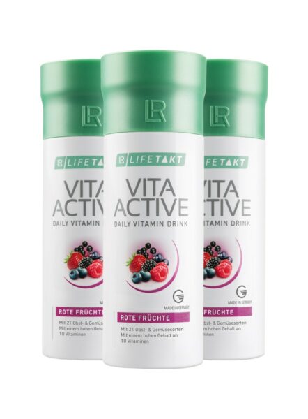 LR LIFETAKT Vita Active Daily Vitamin Drink Red Fruit - Set van 3