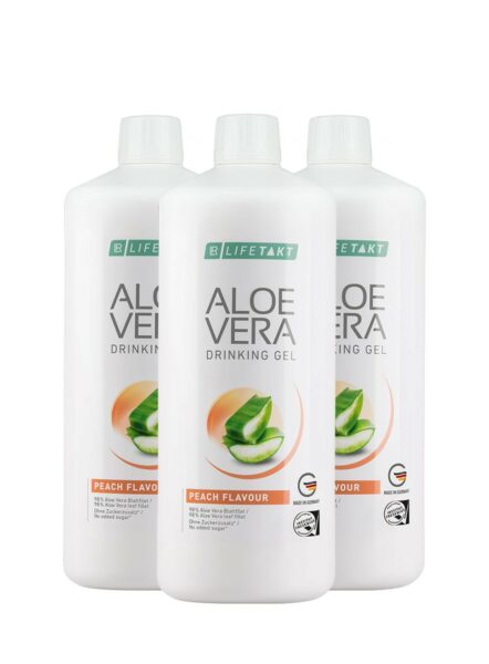 LR LIFETAKT Aloe Vera Drinking Gel Peach Flavour - Set van 3