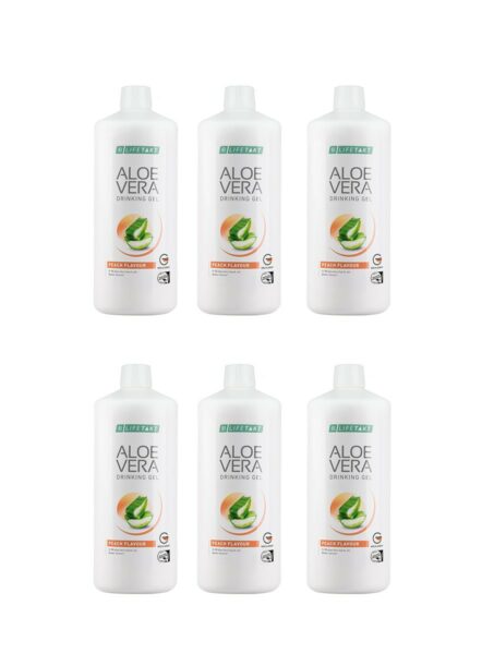 LR LIFETAKT Aloe Vera Drinking Gel Peach Flavour - Set van 6